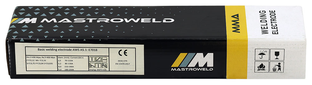 Mastroweld E7018 bázikus hegesztő elektróda, 3.25 mm, 5 kg/csomag termék fő termékképe
