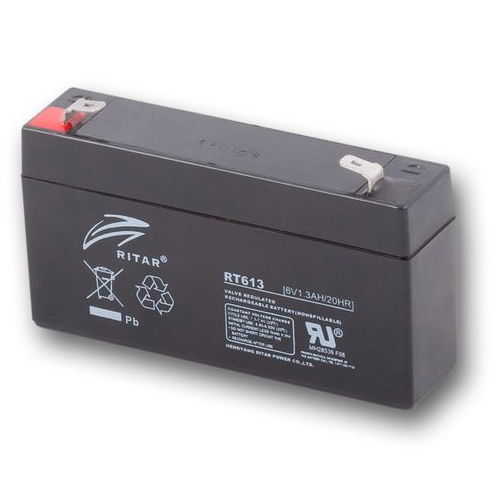 Ritar RT613-F1 zárt ólomakkumulátor 6 V/1,3 Ah termék fő termékképe